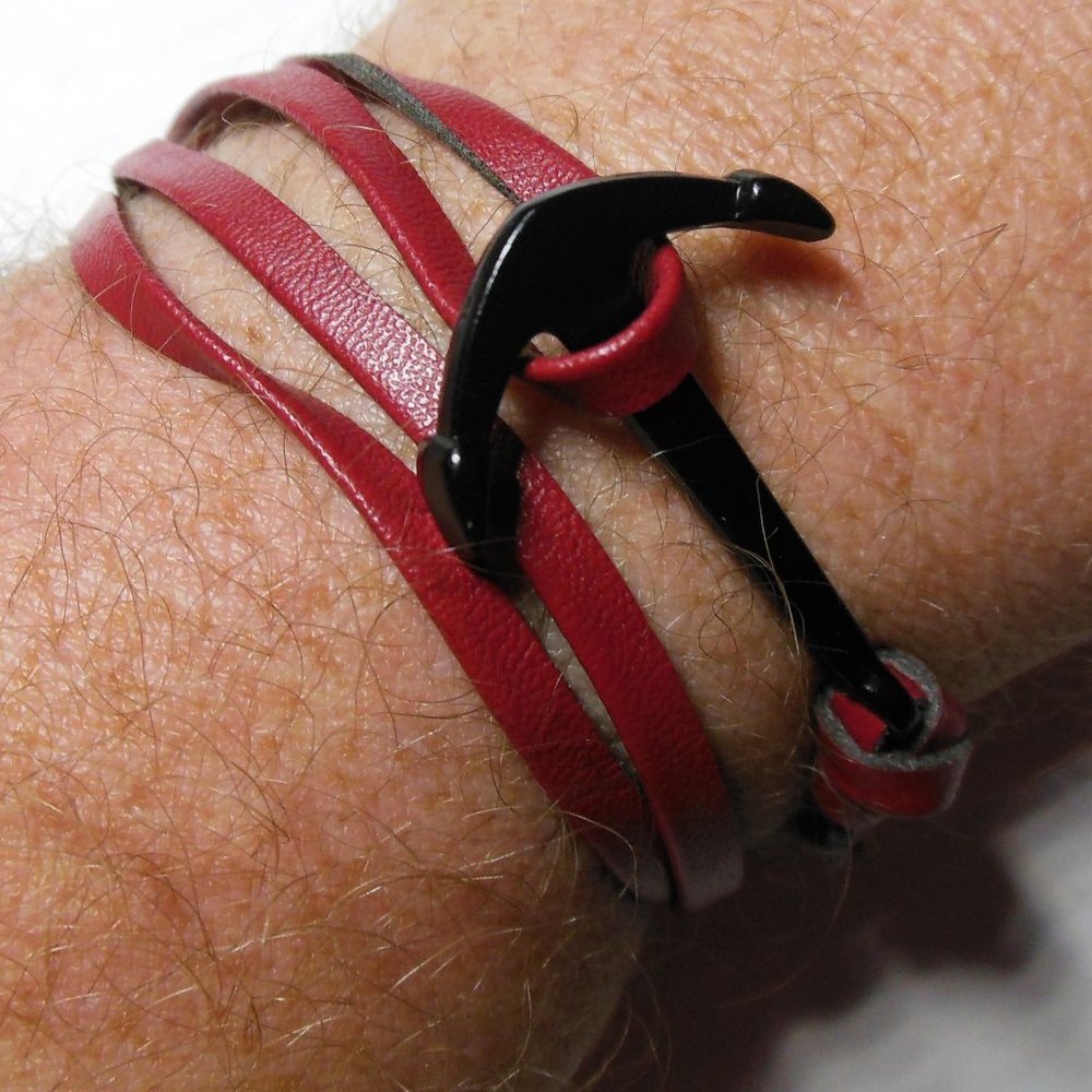 Set of 3 leather adjustable wrap bracelets NWOT